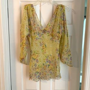 No tags like new yellow flowers fairy shirt